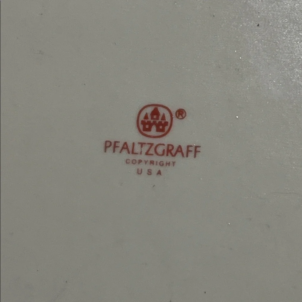 Vintage Pfaltzgraff Oval Ceramic Serving Platter Tray Tea Rose Pattern